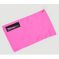 Fingertip Towel Hemmed and Grommetted 11x18 - Hot Pink (Imprinted)